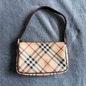 Vintage Burberry Haymarket Check Shoulder Bag
